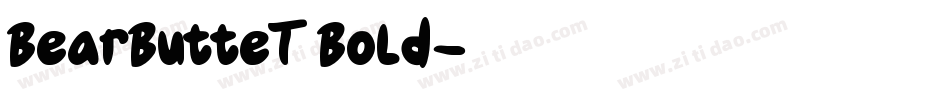 BearButteT Bold字体转换